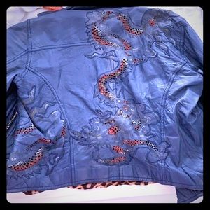 Authentic Roberto Cavalli Leather Jacket